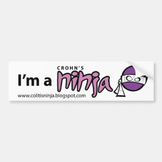 Ich bin eines Crohns Ninja Autoaufkleber