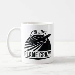 Ich bin einfach flugzeugverrückt kaffeetasse
