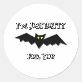 Ich bin einfach nur für dich müde runder aufkleber