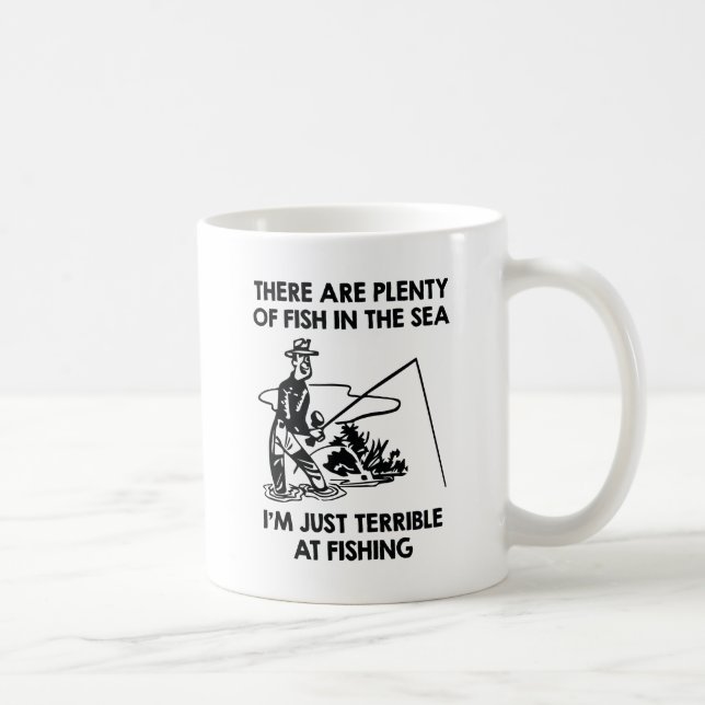 Ich bin einfach schrecklich beim Angeln Kaffeetasse (Rechts)