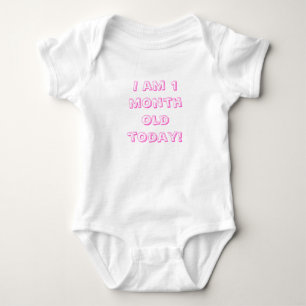Ich bin einmonatiges Baby heute! Strampler