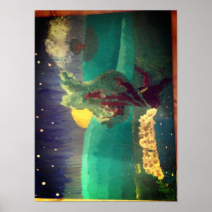 "Ich bin einsam als Cloud gegangen" Poster