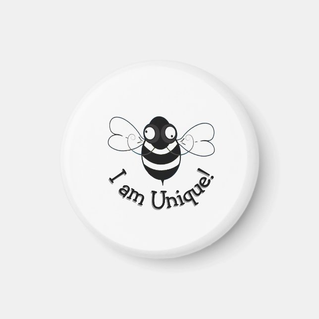 Ich bin einzigartig! Magnet (Vorne)
