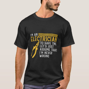 Ich bin Elektro-Arbeiter Lineman Grap T-Shirt