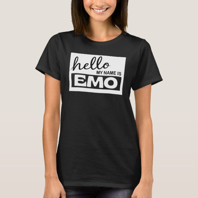 Ich bin Emo Hallo Im Emo so, was Elder Emo es war  T-Shirt (Vorderseite)