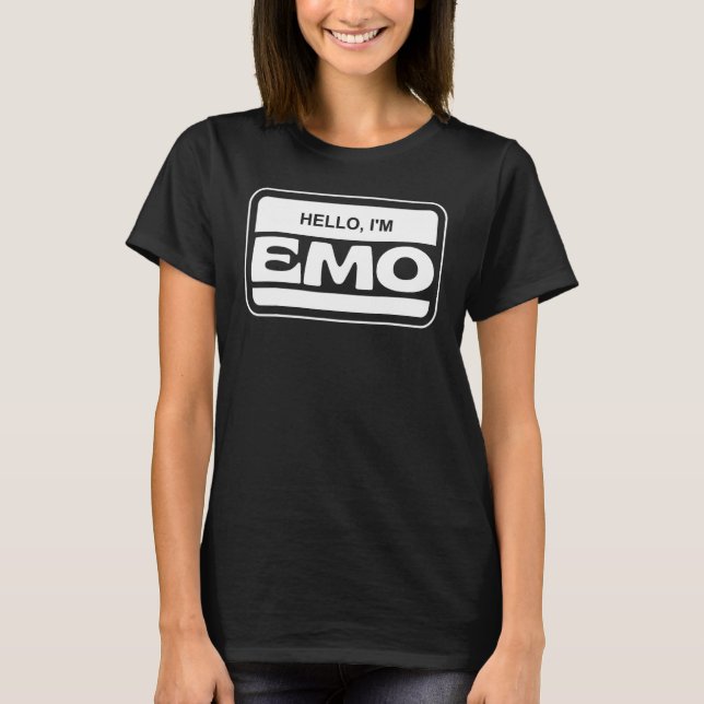 Ich bin Emo Hallo Im Emo so, was Elder Emo es war  T-Shirt (Vorderseite)