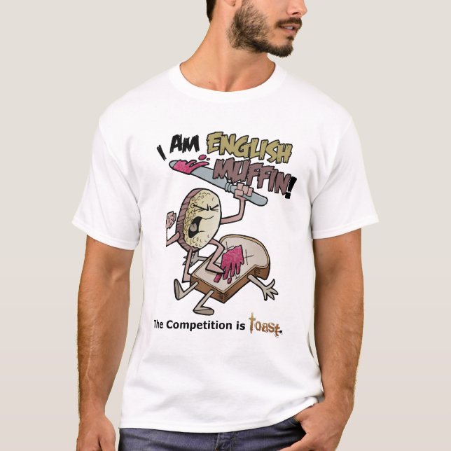 Ich bin englisches Muffin! T-Shirt (Vorderseite)
