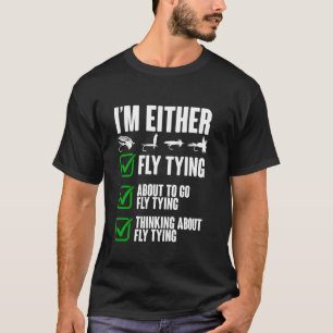 Ich bin entweder Fisch, der Fischer bindet, lustig T-Shirt