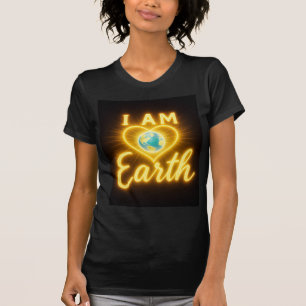ICH BIN Erde – Leuchtendes Goldenes Erdliebe-Zitat T-Shirt