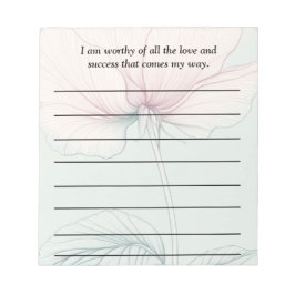 Ich bin es wert.. notizblock