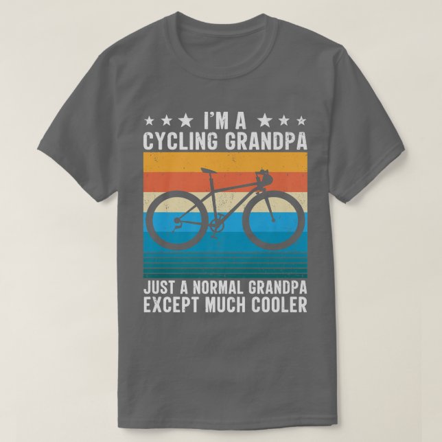 Ich bin Fahrradfahrerin Großvater  T-Shirt (Design vorne)