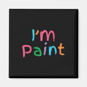 Ich bin Farbe, ich liebe es, mit dem Finger zu mal Magnet