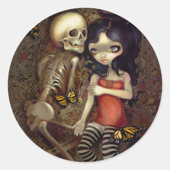 "Ich bin fast bei dir"-Aufkleber Runder Aufkleber (Vorderseite)