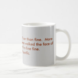 Ich bin fein, Dank Tasse