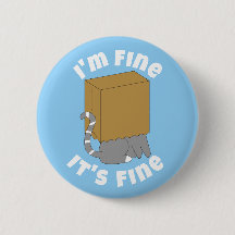 Ich bin Fein Lustige Katze Pin