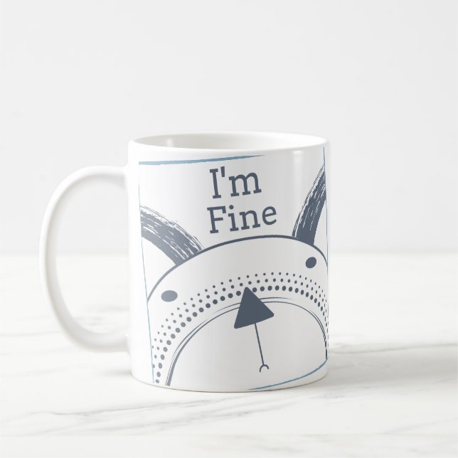 Ich bin feine Tasse. Geschenk der Unterstützung | Kaffeetasse (Links)