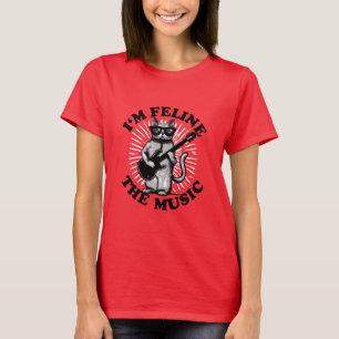 Ich bin Feline The Music Gitarrenspielerkatze T-Shirt