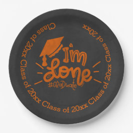 Ich bin fertig - Orange Pappteller