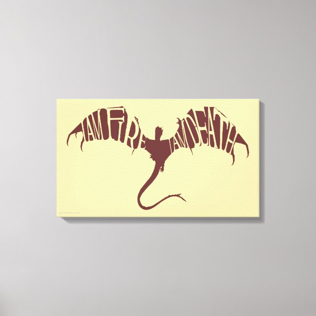 Ich bin Feuer, ich bin tot - Grafik Leinwanddruck (Vorderseite)