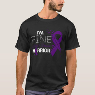Ich bin Fine Crohn's Disease Warrior Awareness Fea T-Shirt