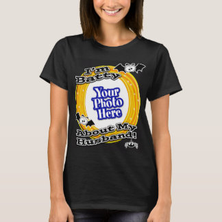 Ich bin fleißig über mein Ehemännchen Foto Black T-Shirt