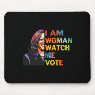 Ich bin Frau beobachten Sie mir Kamala Harris Walt Mousepad