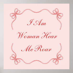 Ich bin Frau hier Roar Poster
