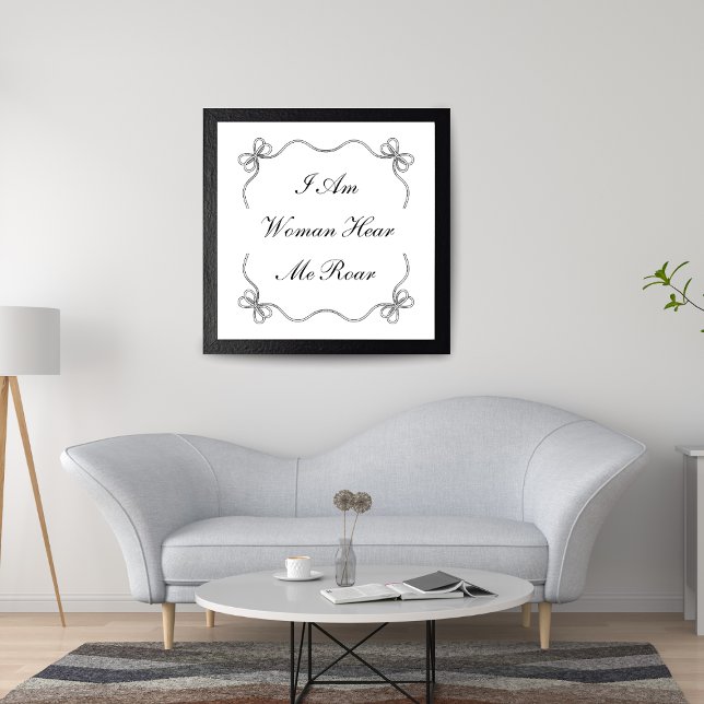 Ich bin Frau hier Roar Poster (Von Creator hochgeladen)