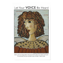 Ich bin Frau, ich kann Vogelgeplakat fliegen