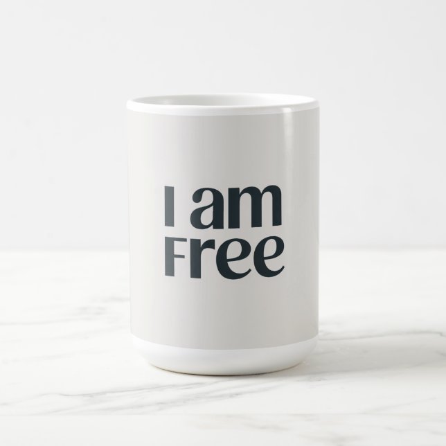 Ich bin frei kaffeetasse (Mittel)