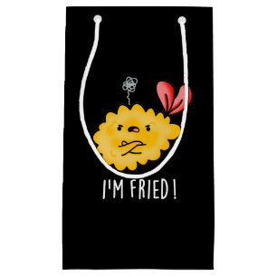 Ich bin Fried Funny Tempura Sushi Pun Dark BG Kleine Geschenktüte