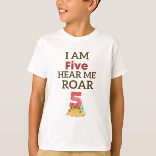 Ich bin fünf höre, wie ich mich am Geburtstag Pers T-Shirt