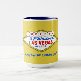 Ich bin FÜNFZIG in der Tasse LAS VEGAS