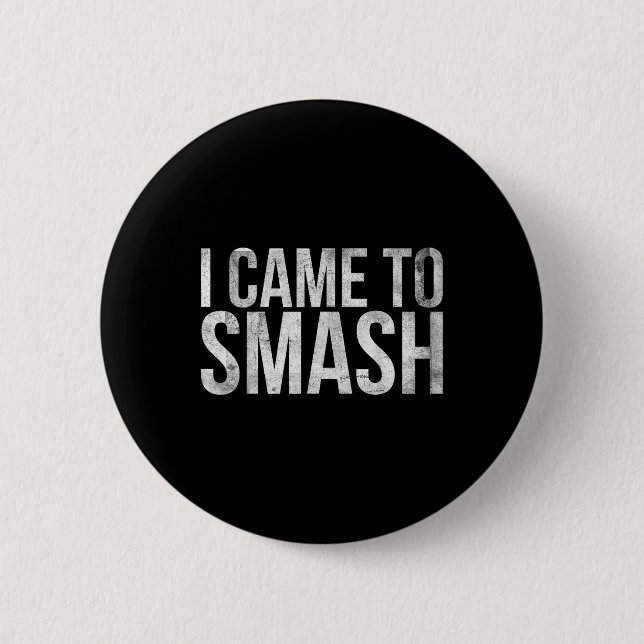 Ich bin für Badminton Player oder Badminton gekomm Button (Vorderseite)