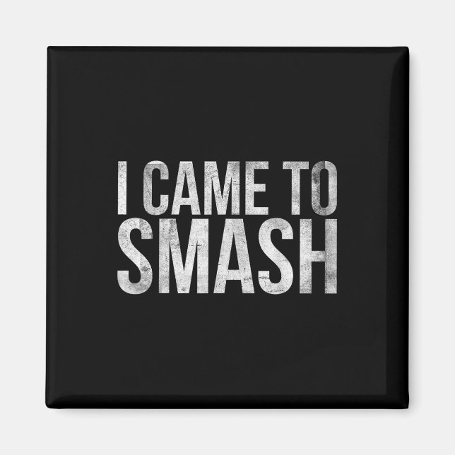Ich bin für Badminton Player oder Badminton gekomm Magnet (Vorne)