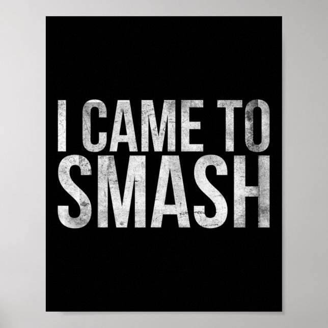 Ich bin für Badminton Player oder Badminton gekomm Poster (Vorne)