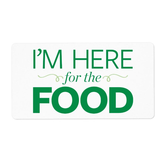 Ich bin für das Essen hier (Vorne)