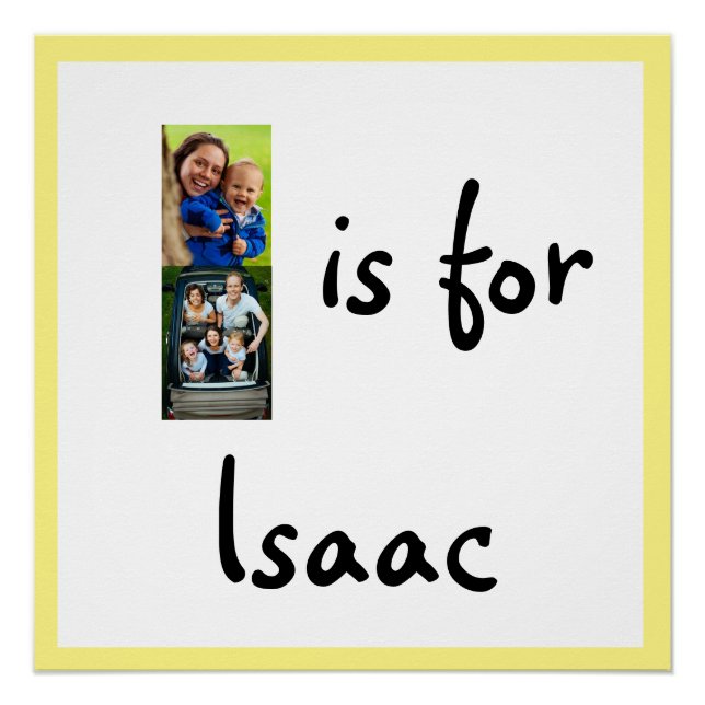 Ich bin für den Namen Poster (Vorderseite)