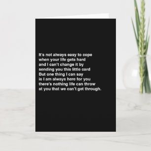 Ich bin für dich da karte