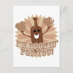 Ich bin für dich unterwegs! postkarte