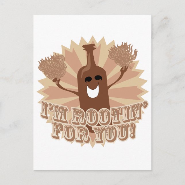 Ich bin für dich unterwegs! postkarte (Vorderseite)