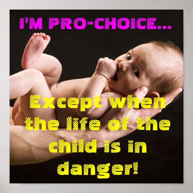 Ich bin für die Wahl, außer...PRO LIFE 2 Poster (Vorne)