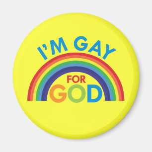 Ich bin für Gott homosexuell Magnet