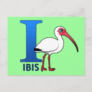 Ich bin für Ibis Postkarte