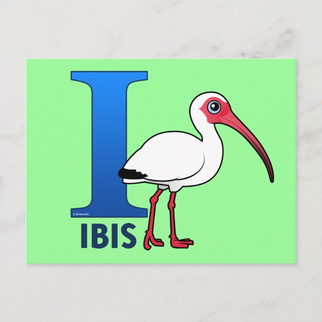 Ich bin für Ibis Postkarte (Vorderseite)