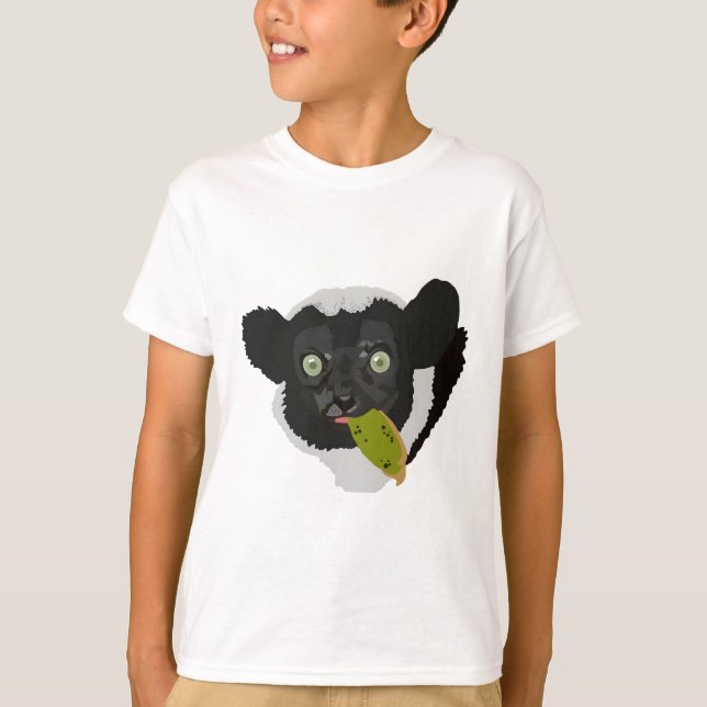 Ich bin für Indri Lemur T-Shirt (Vorderseite)
