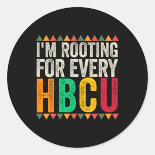Ich bin für jede Hbcu-Absolventen-Hbcu-Uni geworbe Runder Aufkleber