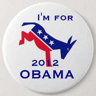 Ich bin für OBAMA-Knopf Button