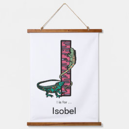 Ich bin für ... personalisiert wandteppich mit holzrahmen