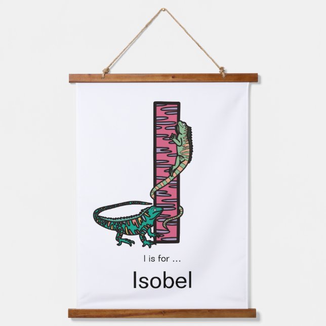 Ich bin für ... personalisiert wandteppich mit holzrahmen (Vorderseite)